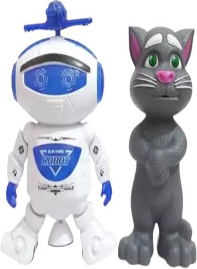 HDA GROUP Musical Sound Toy Dancing Robert & Tommcate (Pack of 2) for Kids 3+ Years | Fun Musical Learning Toy with Lights & Sounds - Encourages Creativity, Hand-Eye Coordination (Multicolor) - Image 2